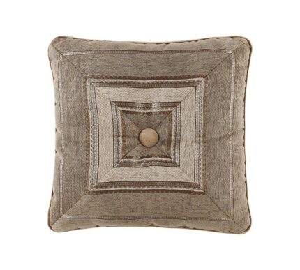 J.Queen New York Bradshaw 18" Natural Square Decorative Throw Pillow